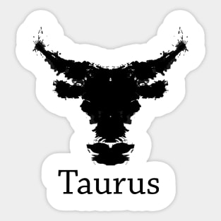 Taurus Inkblot Test Sticker